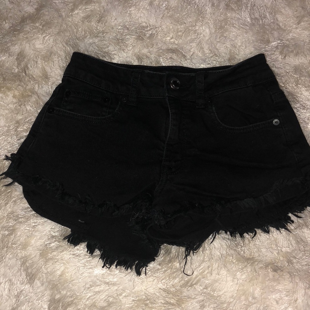 Black High Waisted Shorts